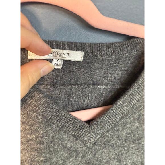 Pulligan Sweater Women's Size XL Cashmere Wool Blend Soft Elbow Patches Cozy - Picture 5 of 7